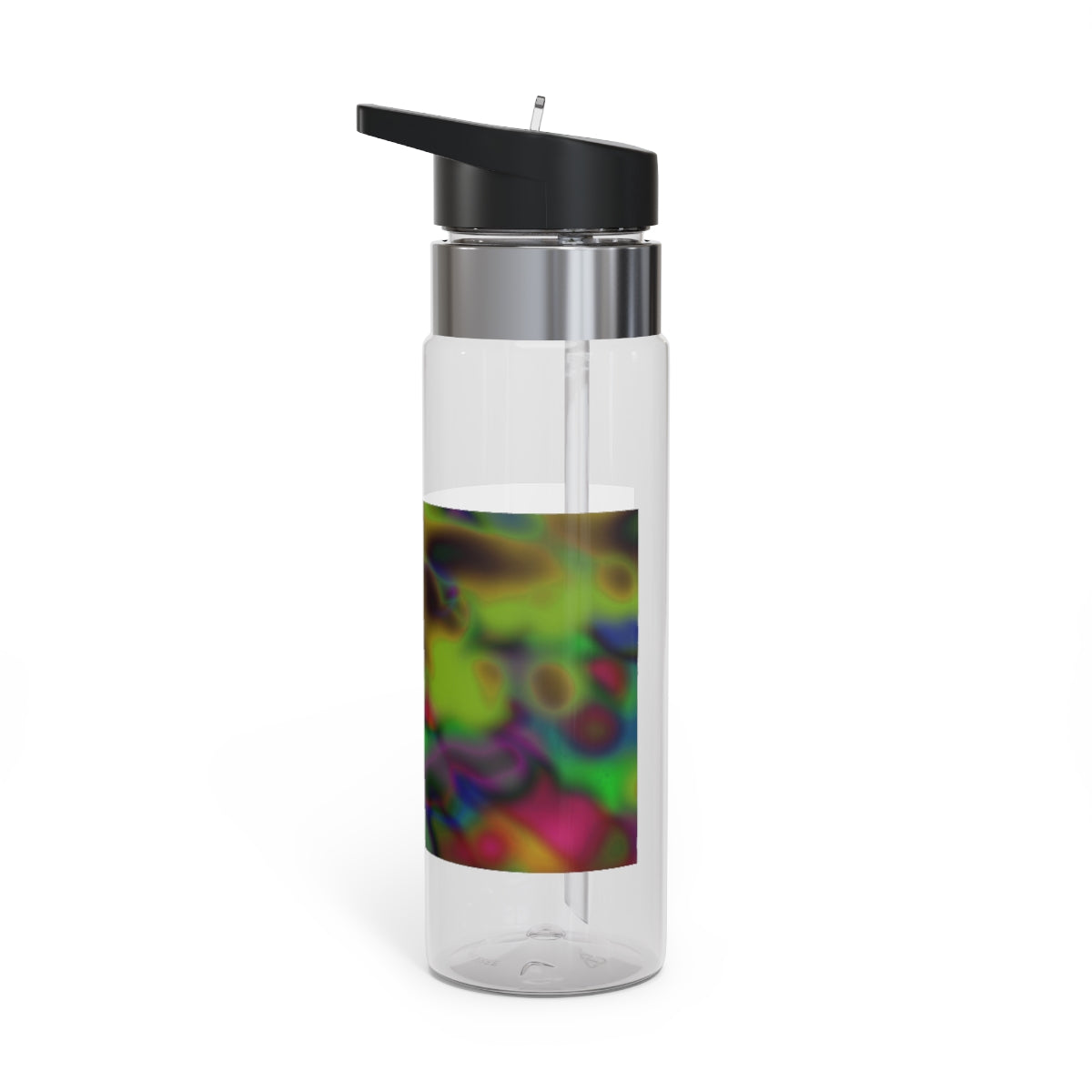 Colorful Cloud Painting Kensington Tritan™ Sport Bottle, 20oz, featuring a vibrant design and a convenient carabiner hook.