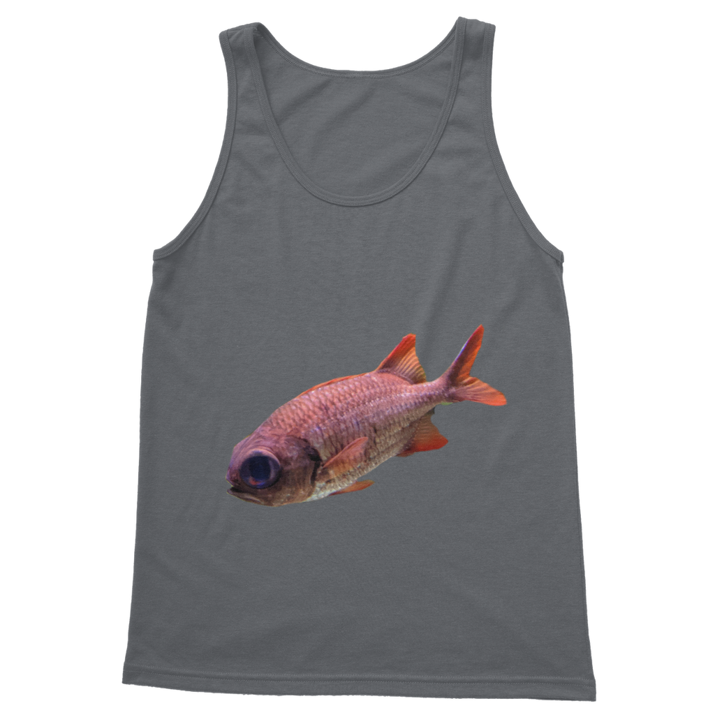 Colorful Fish Classic Adult Vest Top featuring vibrant fish print on a comfortable unisex tank top.