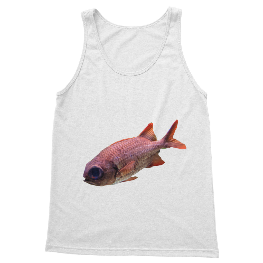 Colorful Fish Classic Adult Vest Top featuring vibrant fish print on a comfortable unisex tank top.