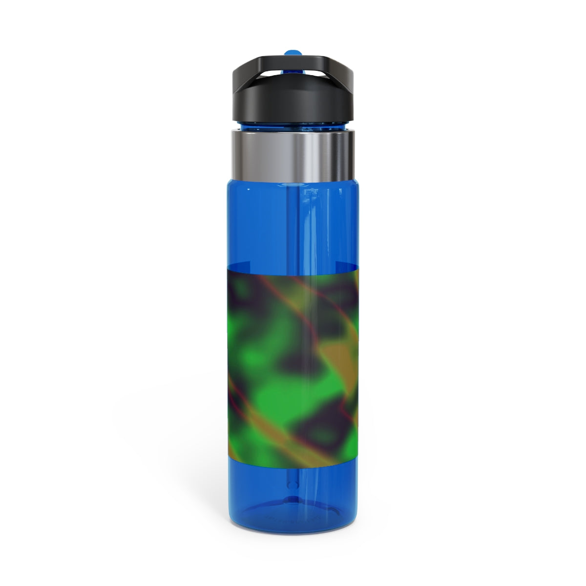 Colorful Painting Kensington Tritan™ Sport Bottle, 20oz with a vibrant design, screw-on lid, and carabiner hook for easy attachment.