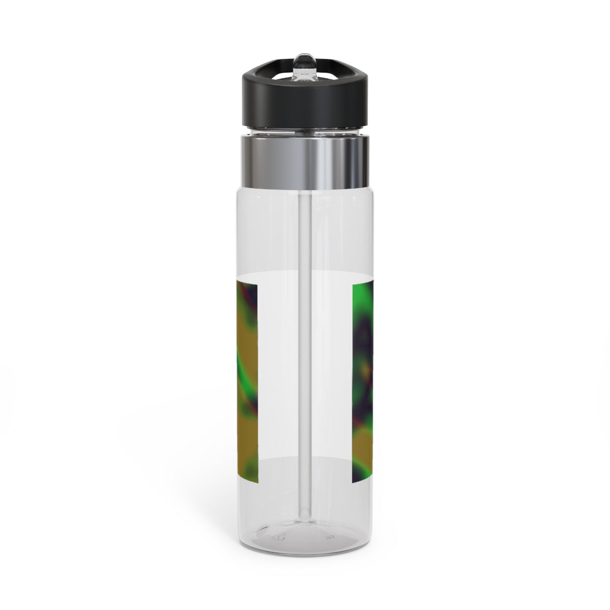 Colorful Painting Kensington Tritan™ Sport Bottle, 20oz with a vibrant design, screw-on lid, and carabiner hook for easy attachment.