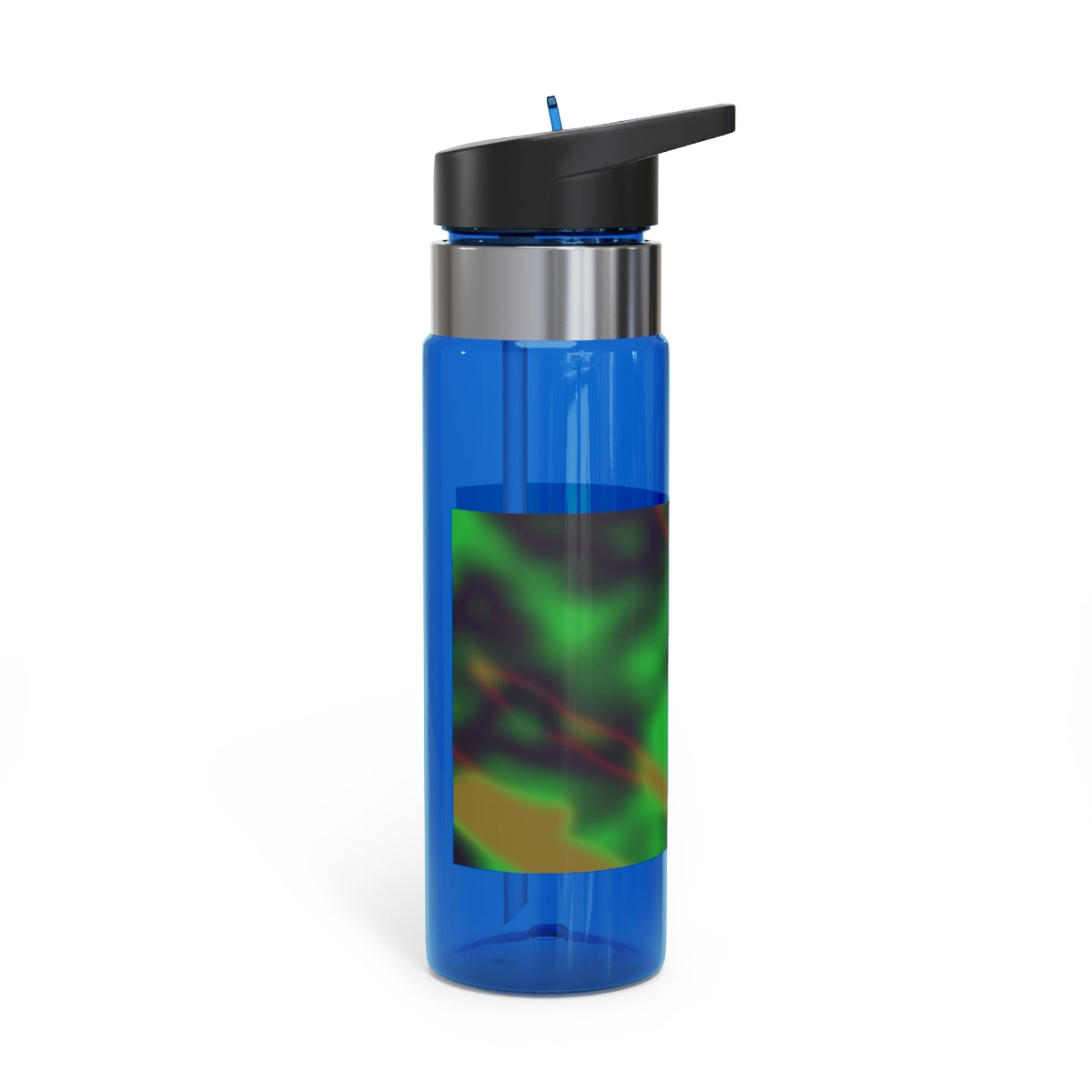 Colorful Painting Kensington Tritan™ Sport Bottle, 20oz with a vibrant design, screw-on lid, and carabiner hook for easy attachment.