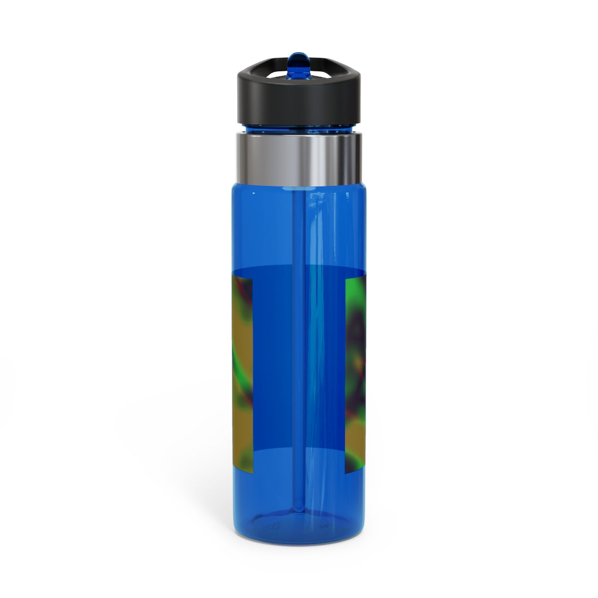 Colorful Painting Kensington Tritan™ Sport Bottle, 20oz with a vibrant design, screw-on lid, and carabiner hook for easy attachment.