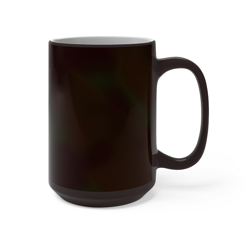 Colorful Pattern Color Changing Mug showcasing vibrant colors and a sleek design, perfect for warm beverages.