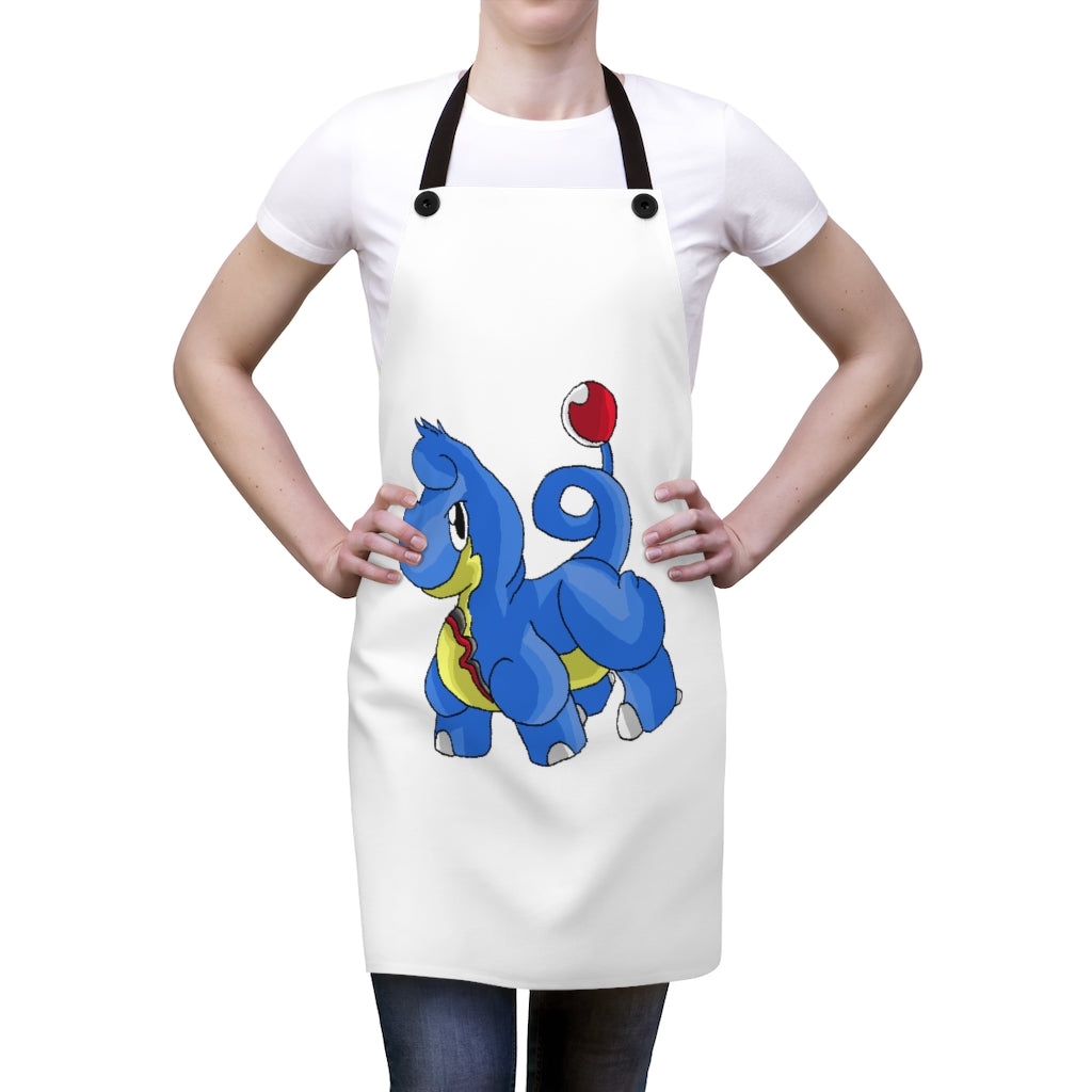 Corteneir Apron featuring a stylish design with black detachable twill straps, made from durable 100% polyester, perfect for cooking.