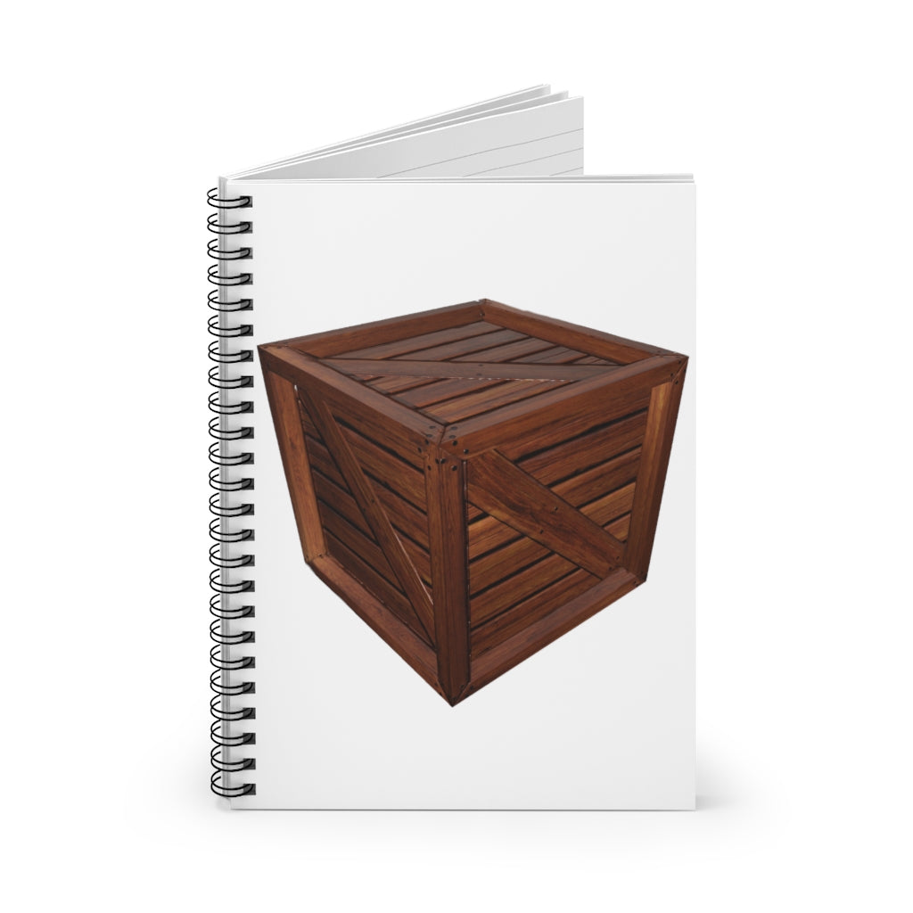 Crate Spiral Notebook with ruled line pages and stylish printed cover.