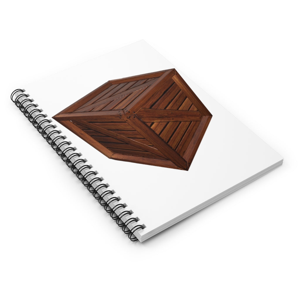 Crate Spiral Notebook with ruled line pages and stylish printed cover.