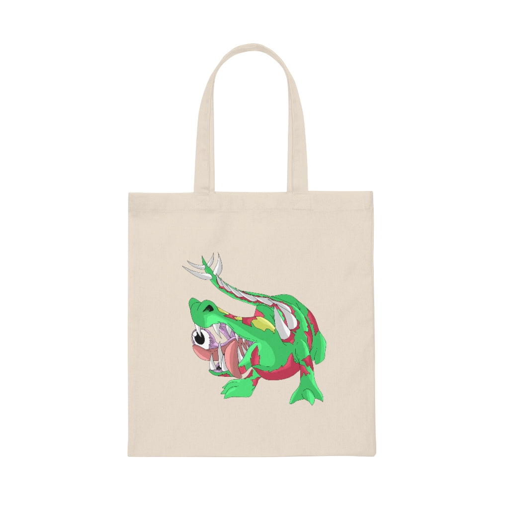 Crawnawsome Canvas Tote Bag made of 100% cotton sheeting, featuring reinforced handles and a stylish design for personalization.