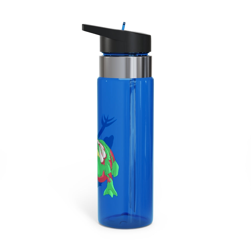 Crawnawsome Kensington Tritan™ Sport Bottle in vibrant colors with a carabiner hook, showcasing its durable design and spill-resistant lid.