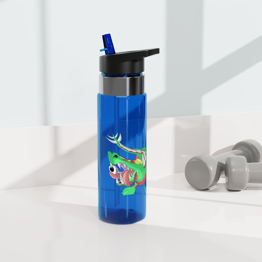 Crawnawsome Kensington Tritan™ Sport Bottle in vibrant colors with a carabiner hook, showcasing its durable design and spill-resistant lid.