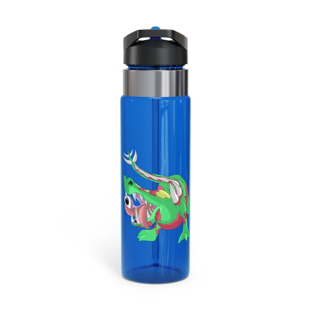 Crawnawsome Kensington Tritan™ Sport Bottle in vibrant colors with a carabiner hook, showcasing its durable design and spill-resistant lid.