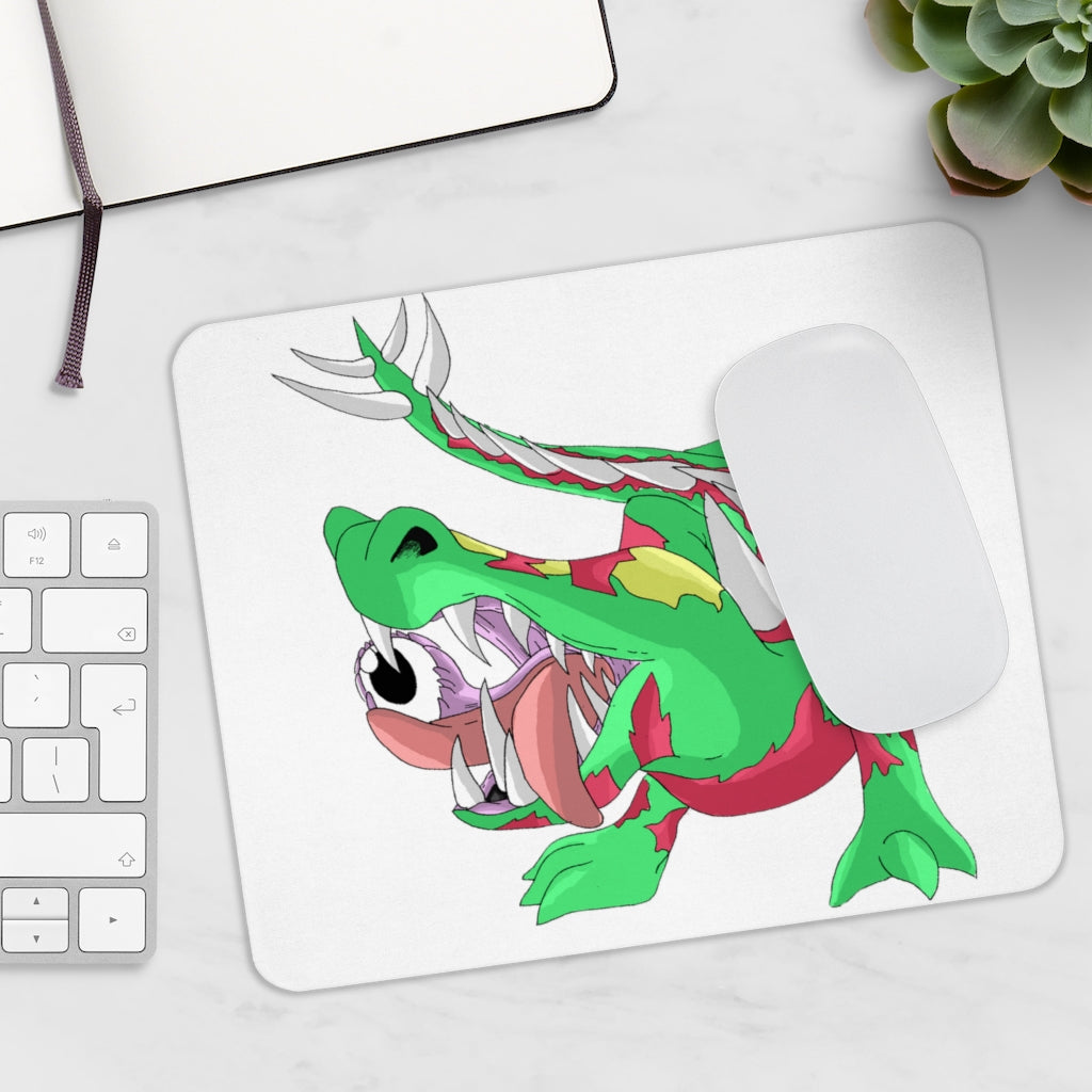 Crawnawsome Mousepad featuring a vibrant full print design on a smooth Neoprene surface, ideal for enhancing desk aesthetics.