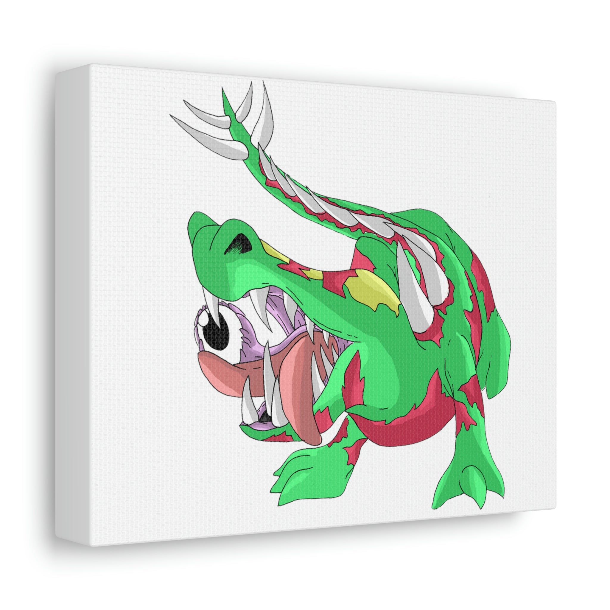 Crawnawsome Stretched Canvas featuring vibrant artwork on a durable wooden frame, perfect for indoor decoration.