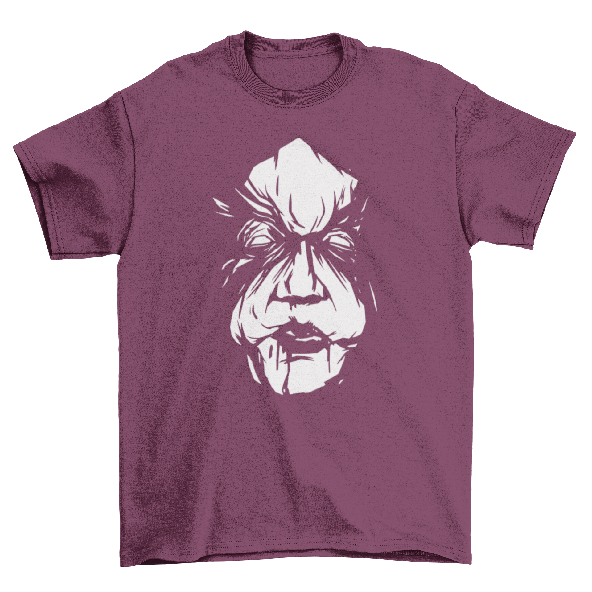 Creepy Killer T-Shirt featuring a chilling face design, perfect for Halloween celebrations.