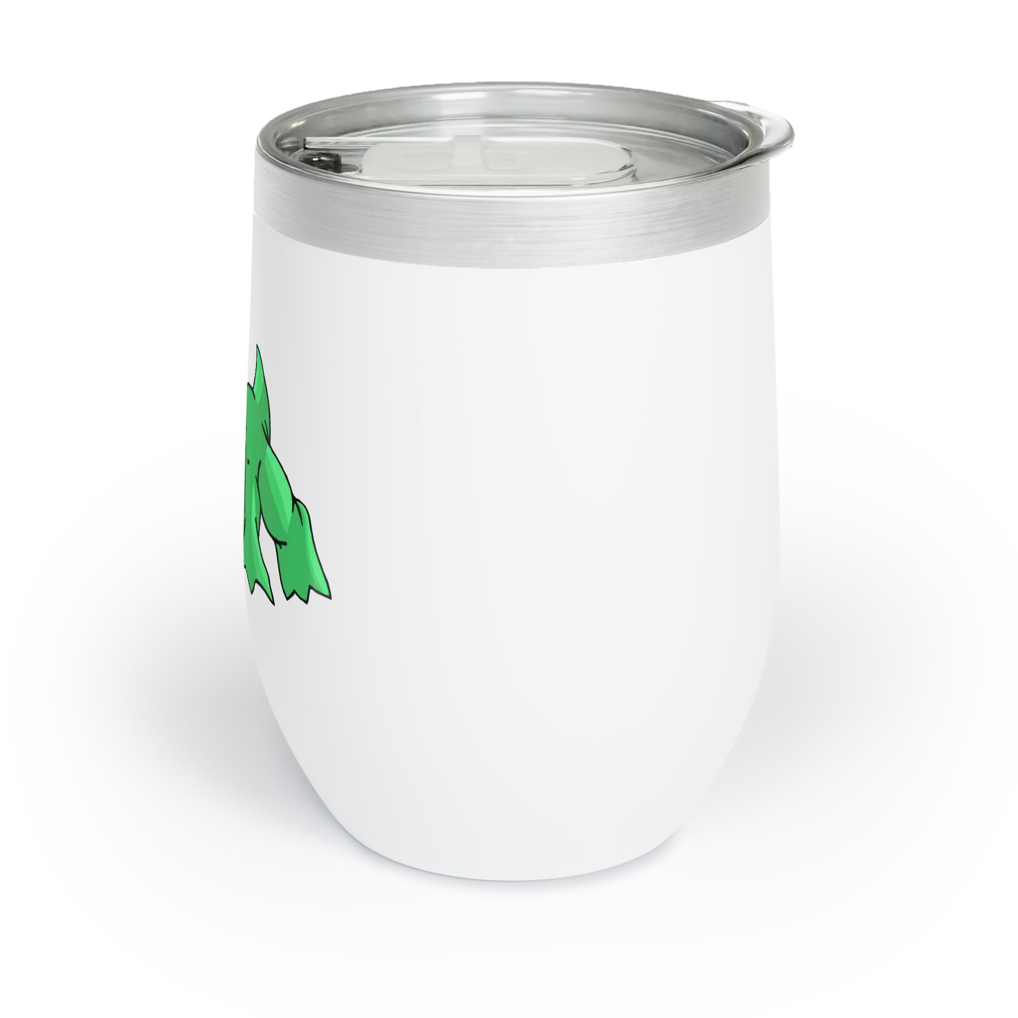 Crock Chill Wine Tumbler in stainless steel with customizable design, perfect for keeping drinks at the ideal temperature.