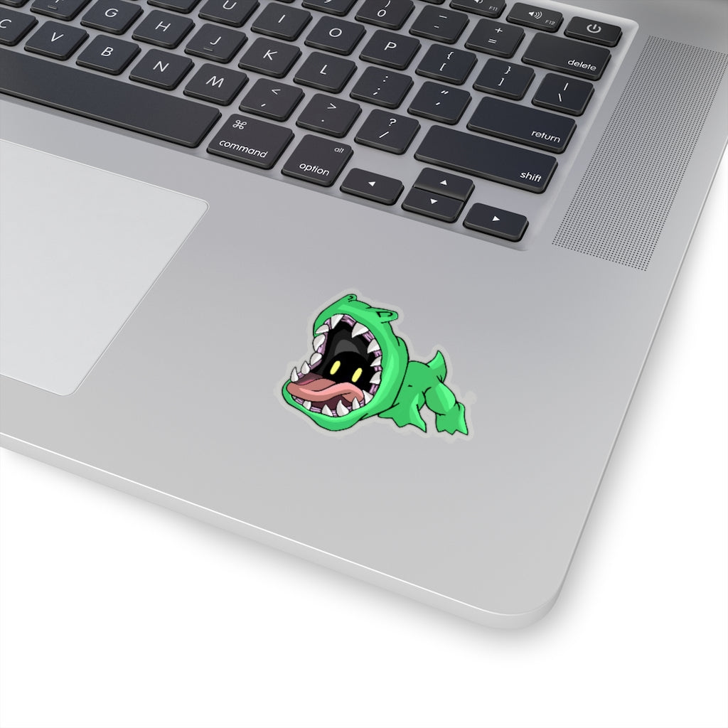 Crock Kiss-Cut Stickers showcasing various shapes and sizes on a white background, ideal for custom designs.