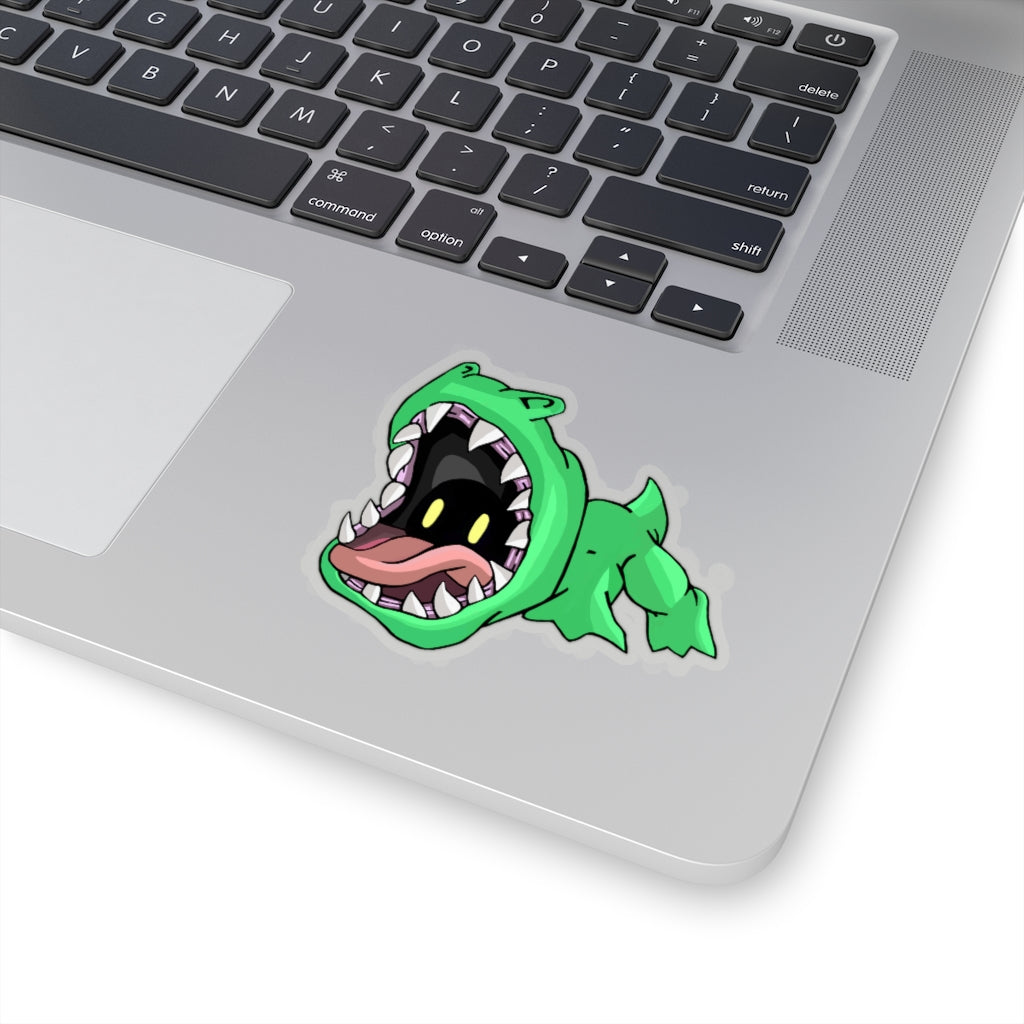 Crock Kiss-Cut Stickers showcasing various shapes and sizes on a white background, ideal for custom designs.