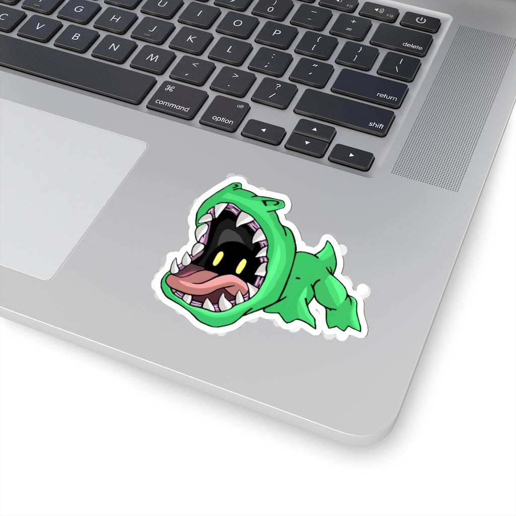 Crock Kiss-Cut Stickers showcasing various shapes and sizes on a white background, ideal for custom designs.