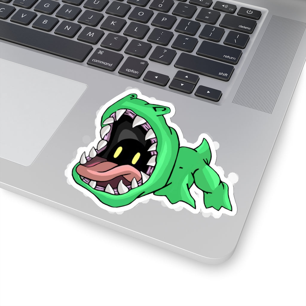 Crock Kiss-Cut Stickers showcasing various shapes and sizes on a white background, ideal for custom designs.