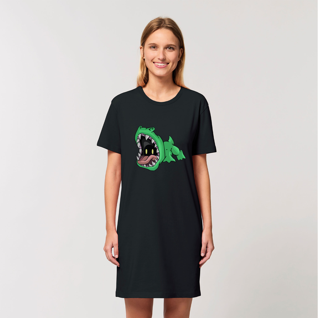 Crock Organic T-Shirt Dress in various colors, showcasing its soft fabric and stylish design.