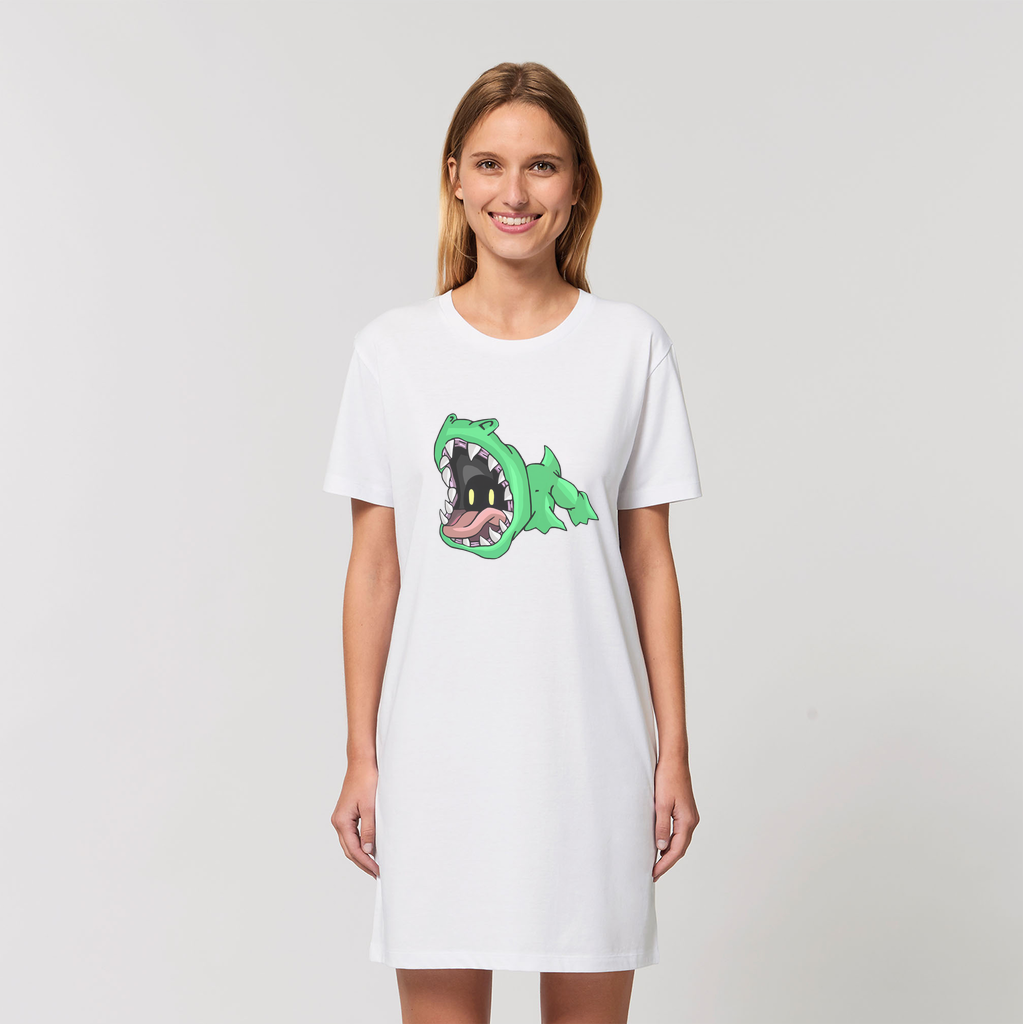 Crock Organic T-Shirt Dress in various colors, showcasing its soft fabric and stylish design.