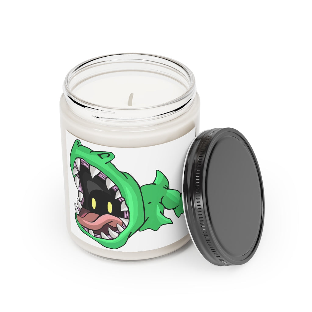 A 9oz Crock Scented Candle in a glass container, featuring a permanent adhesive label, available in Cinnamon Stick and Vanilla fragrances.