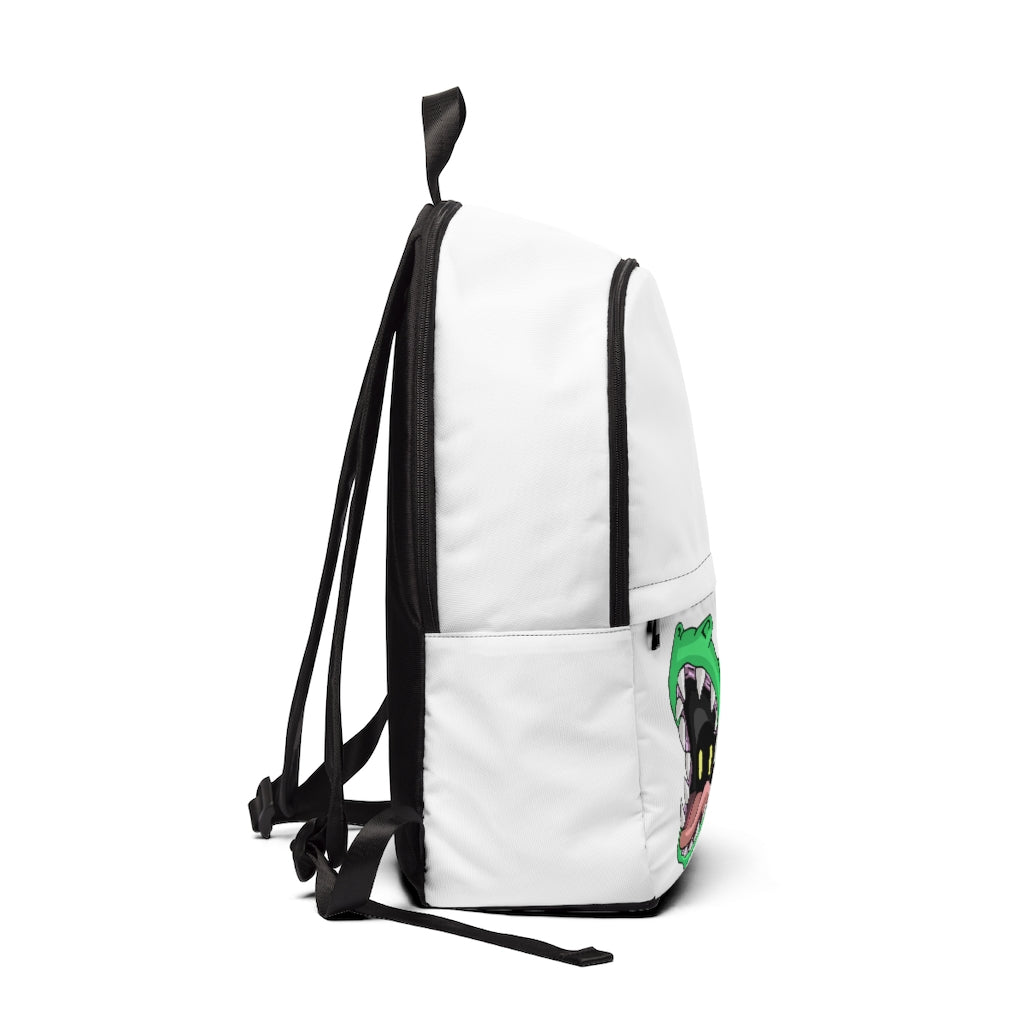 Crock Unisex Fabric Backpack in soft nylon, showcasing adjustable straps and padded back panel, ideal for school and travel.