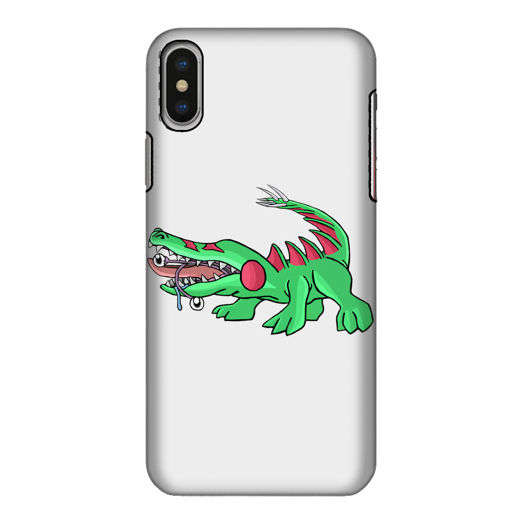 Crocodilas Fully Printed Tough Phone Case showcasing vibrant designs and dual-layer protection.