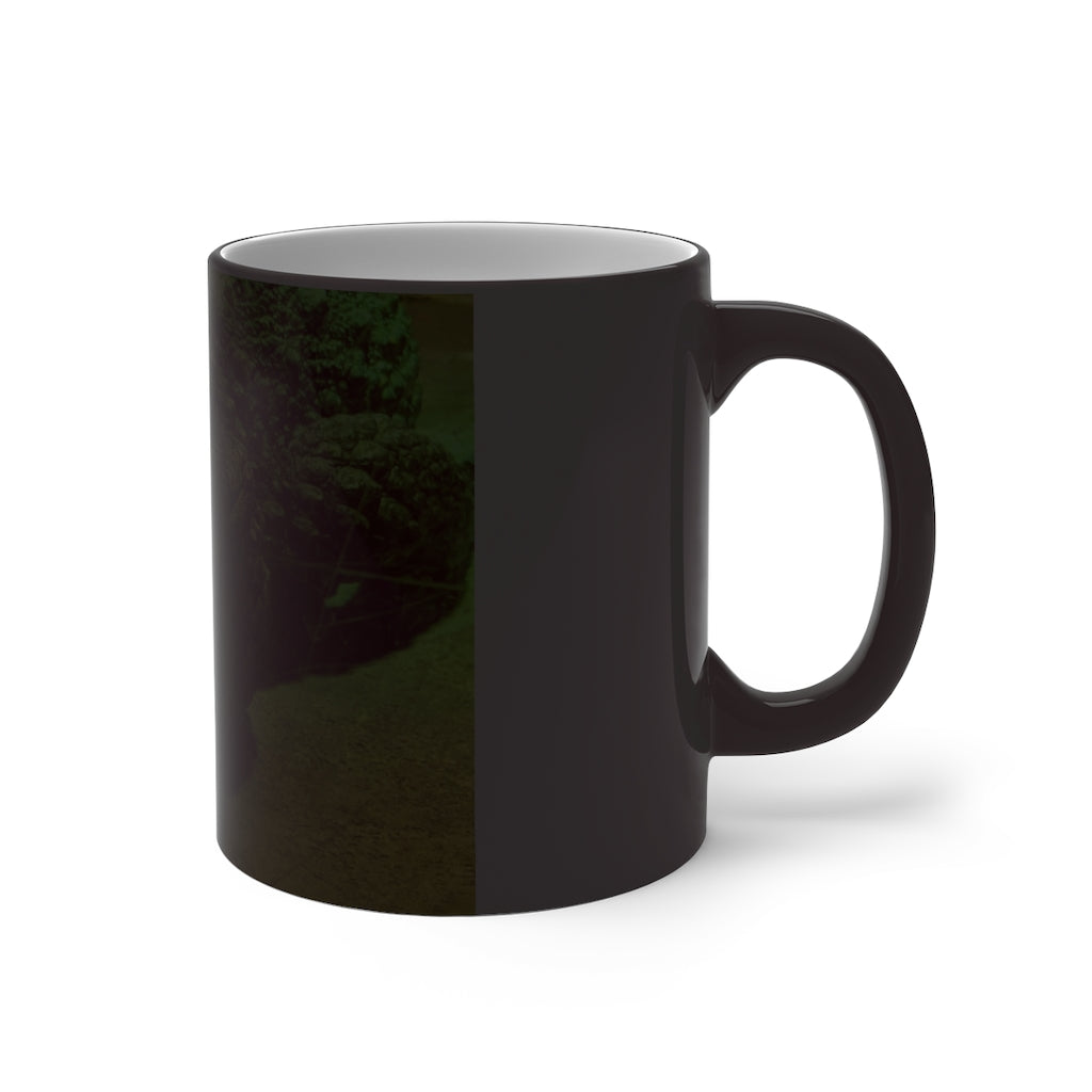 Crocodile Color Changing Mug showcasing its vibrant color transformation with a whimsical crocodile design.