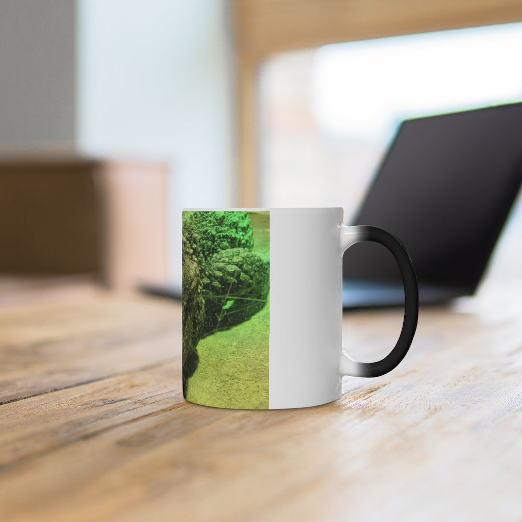 Crocodile Color Changing Mug showcasing its vibrant color transformation with a whimsical crocodile design.