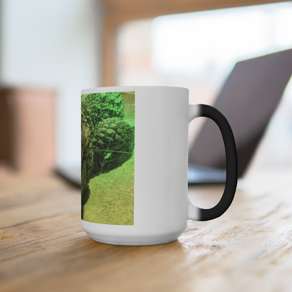 Crocodile Color Changing Mug showcasing its vibrant color transformation with a whimsical crocodile design.