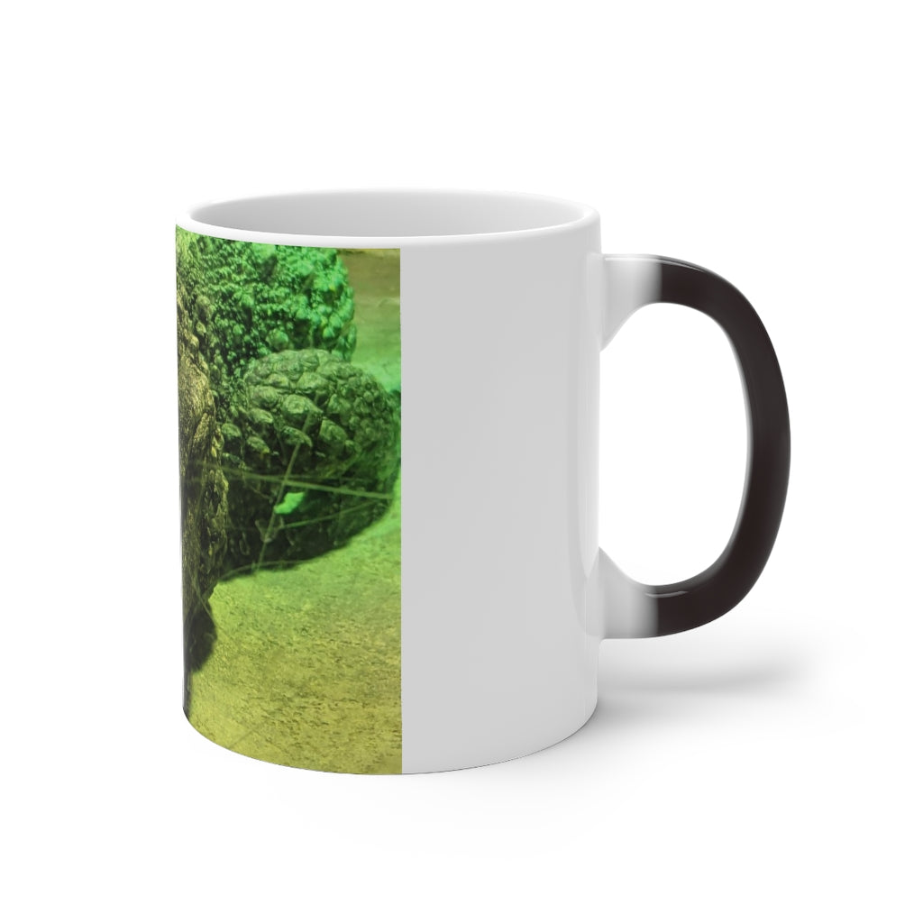 Crocodile Color Changing Mug showcasing its vibrant color transformation with a whimsical crocodile design.