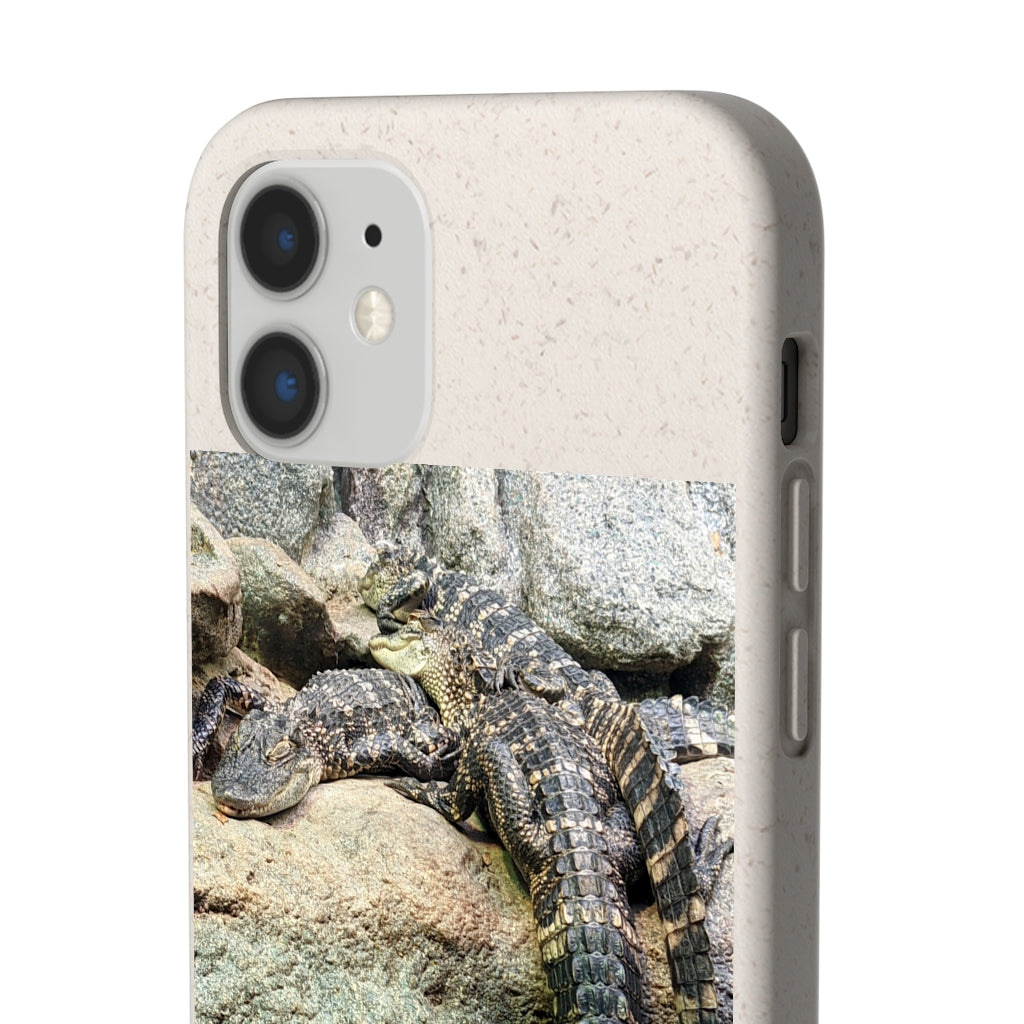 Crocodiles Biodegradable Case showcasing its slim design and eco-friendly materials, perfect for protecting smartphones.