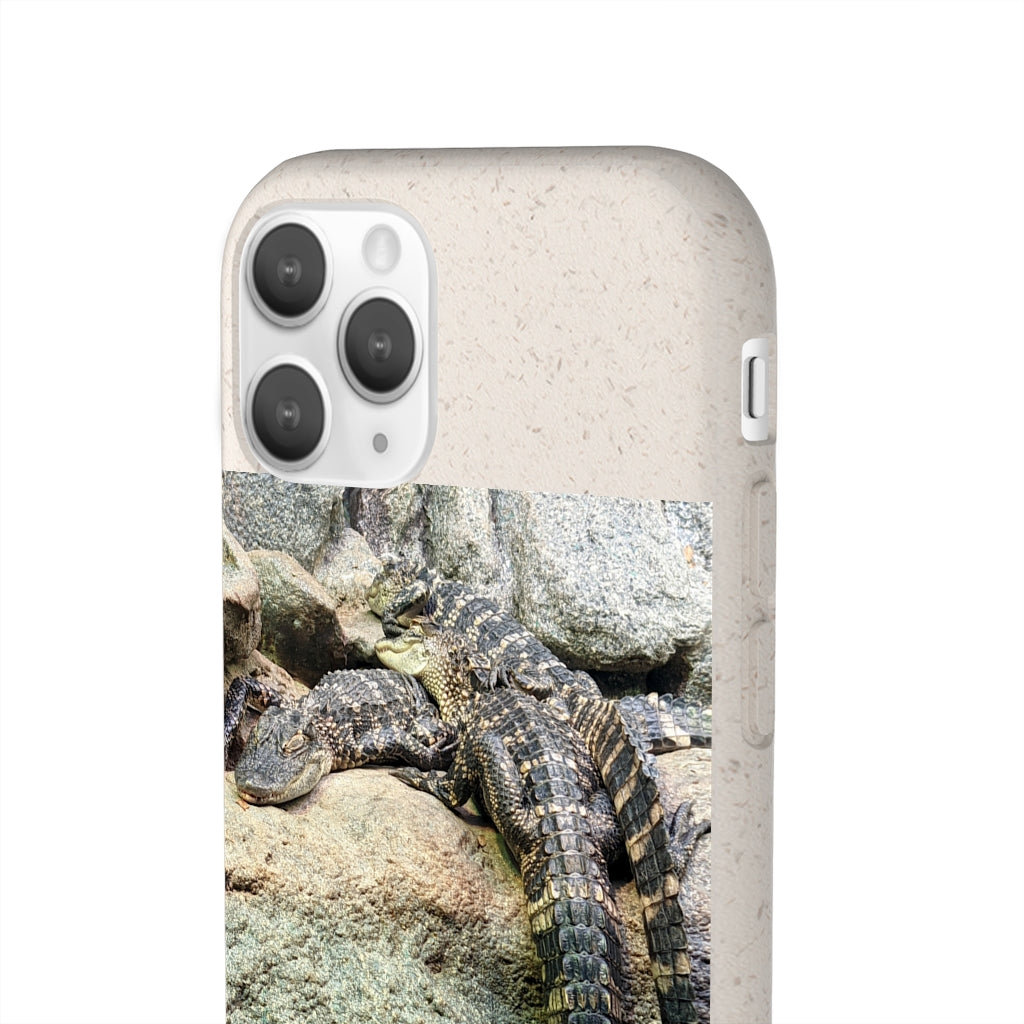 Crocodiles Biodegradable Case showcasing its slim design and eco-friendly materials, perfect for protecting smartphones.