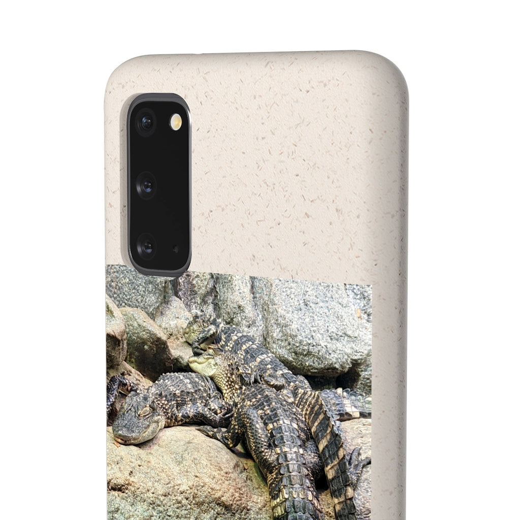 Crocodiles Biodegradable Case showcasing its slim design and eco-friendly materials, perfect for protecting smartphones.