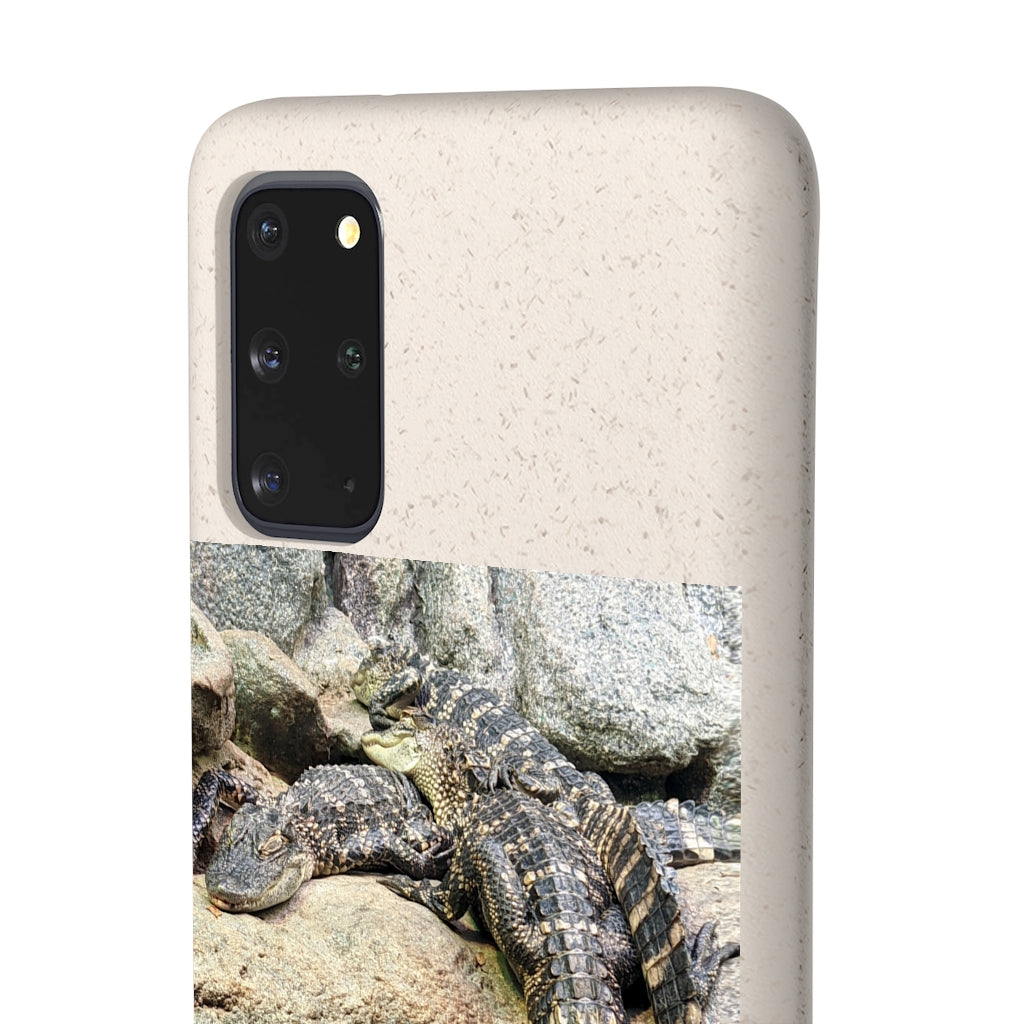 Crocodiles Biodegradable Case showcasing its slim design and eco-friendly materials, perfect for protecting smartphones.