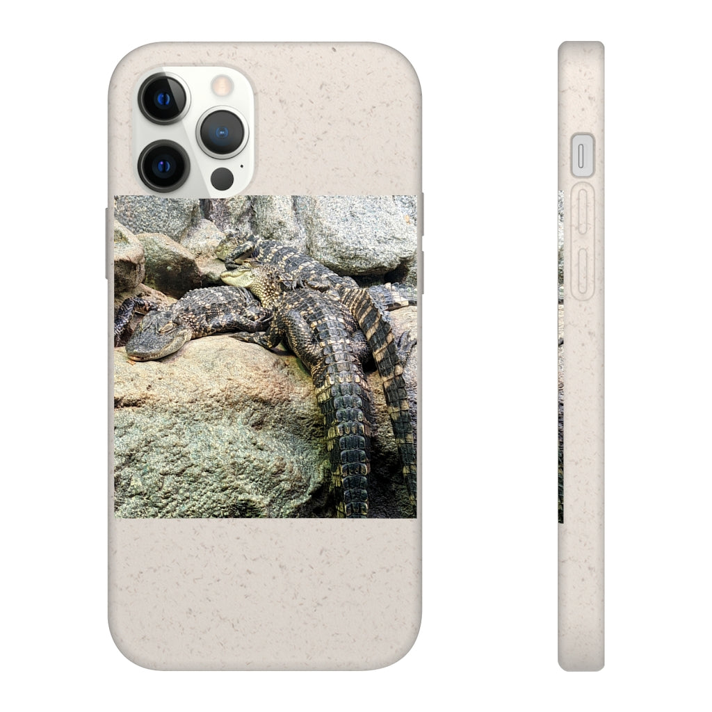 Crocodiles Biodegradable Case showcasing its slim design and eco-friendly materials, perfect for protecting smartphones.