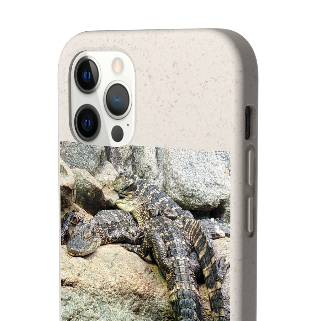 Crocodiles Biodegradable Case showcasing its slim design and eco-friendly materials, perfect for protecting smartphones.