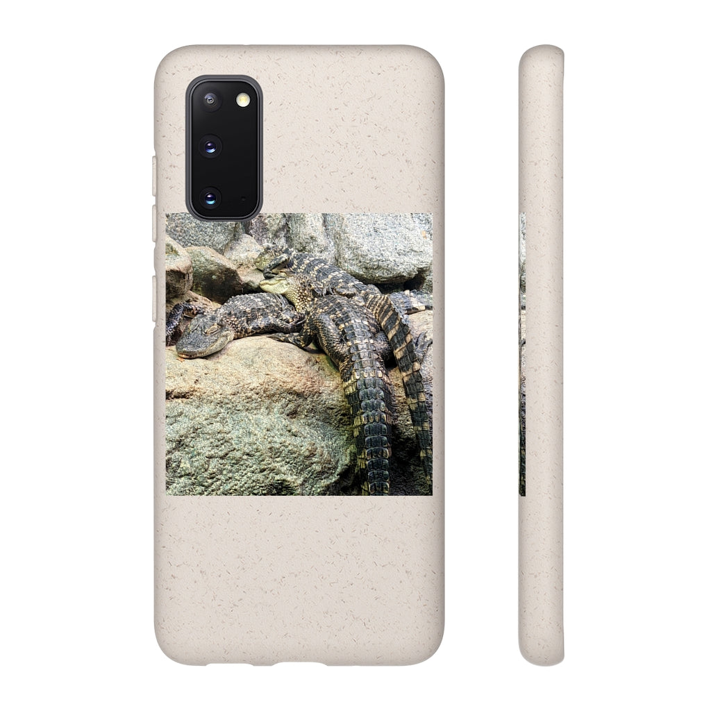 Crocodiles Biodegradable Case showcasing its slim design and eco-friendly materials, perfect for protecting smartphones.