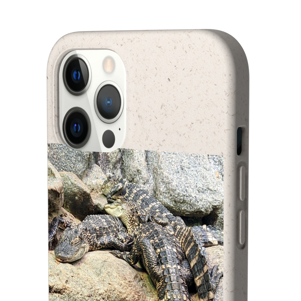 Crocodiles Biodegradable Case showcasing its slim design and eco-friendly materials, perfect for protecting smartphones.