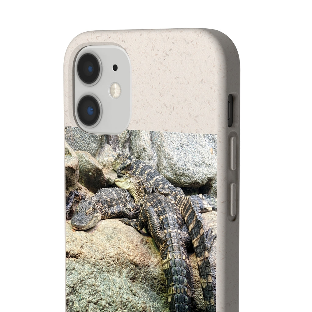 Crocodiles Biodegradable Case showcasing its slim design and eco-friendly materials, perfect for protecting smartphones.