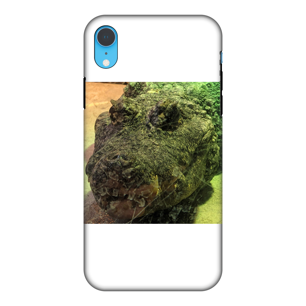 Crocodiles Fully Printed Tough Phone Case showcasing vibrant crocodile design with dual-layer protection.