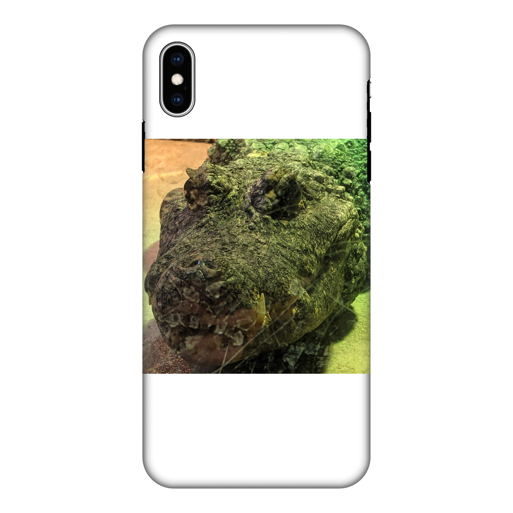 Crocodiles Fully Printed Tough Phone Case showcasing vibrant crocodile design with dual-layer protection.