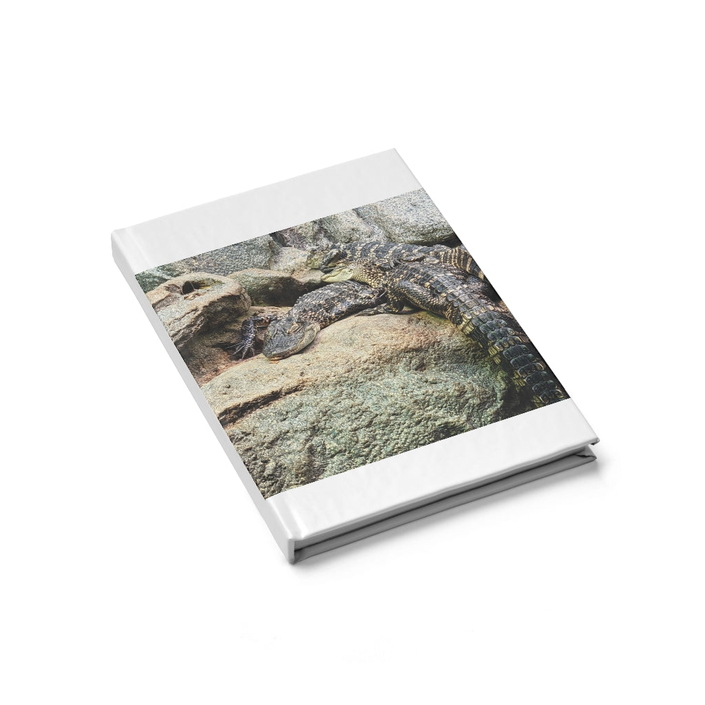 Crocodiles Journal - Blank with vibrant wraparound print and hardcover design, showcasing its blank pages for creativity.