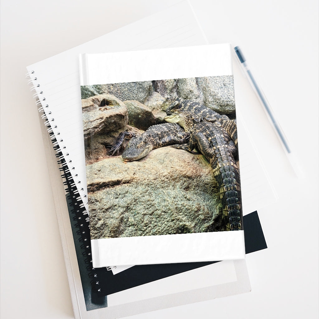 Crocodiles Journal - Blank with vibrant wraparound print and hardcover design, showcasing its blank pages for creativity.