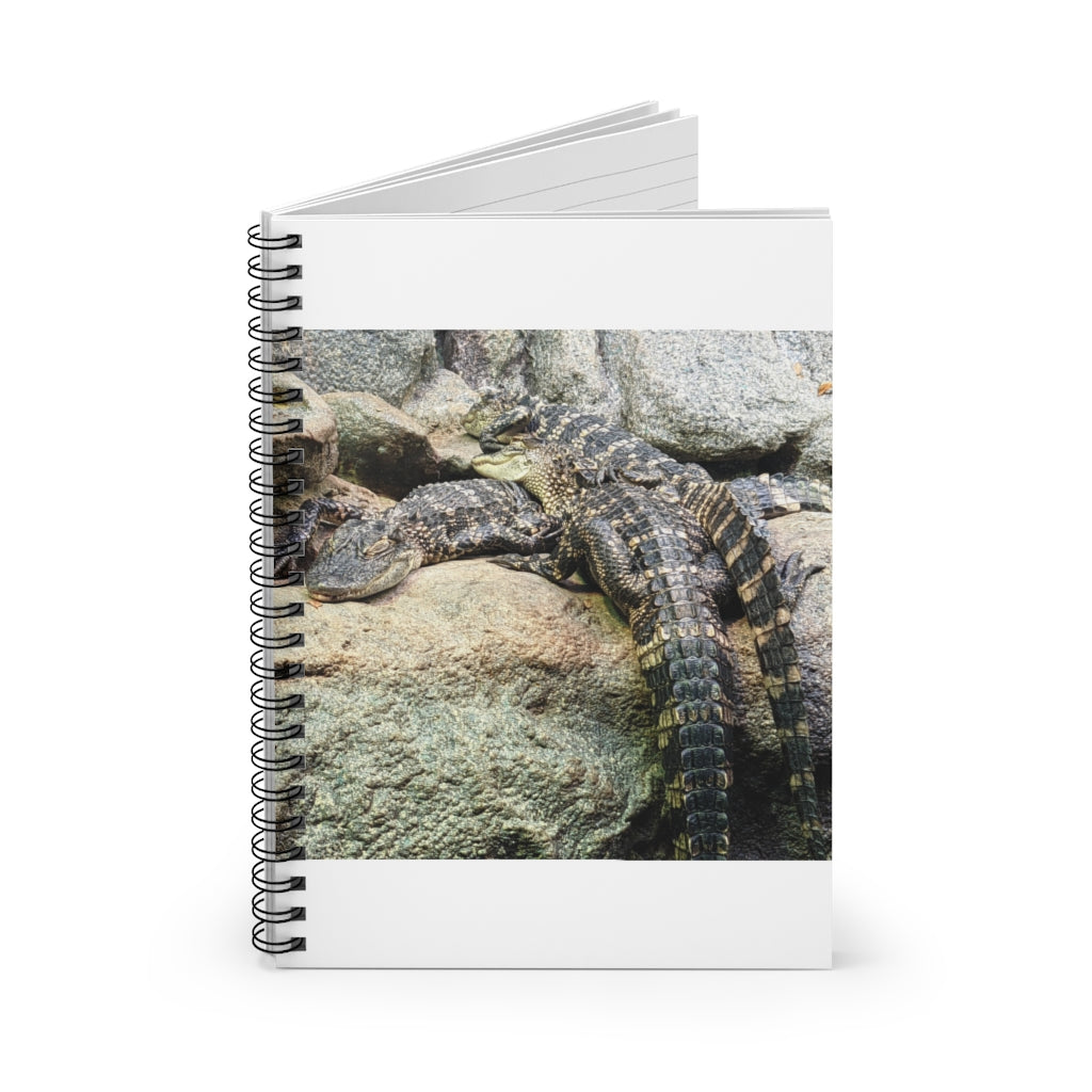 Crocodiles Spiral Notebook with ruled line pages and a vibrant printed cover.