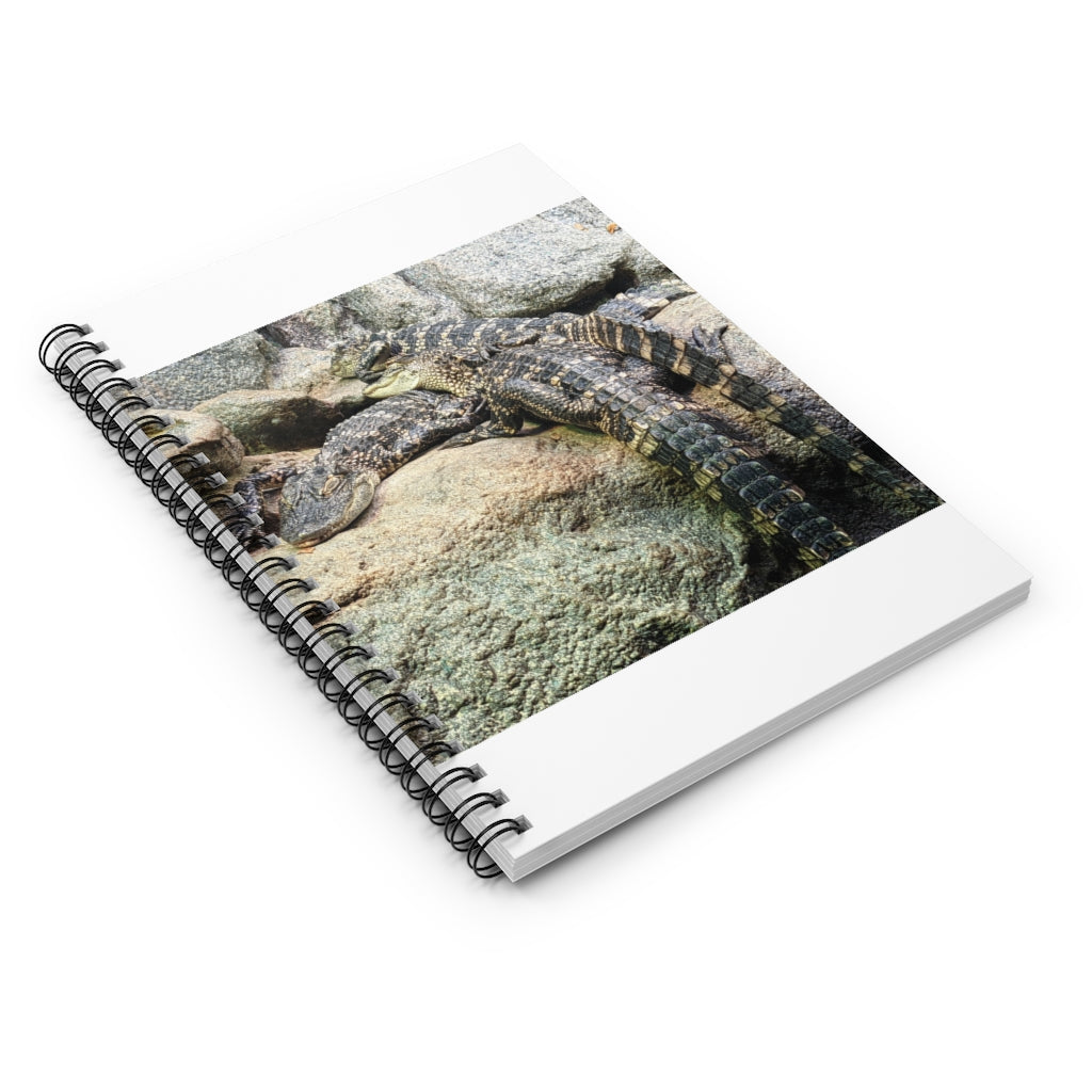 Crocodiles Spiral Notebook with ruled line pages and a vibrant printed cover.