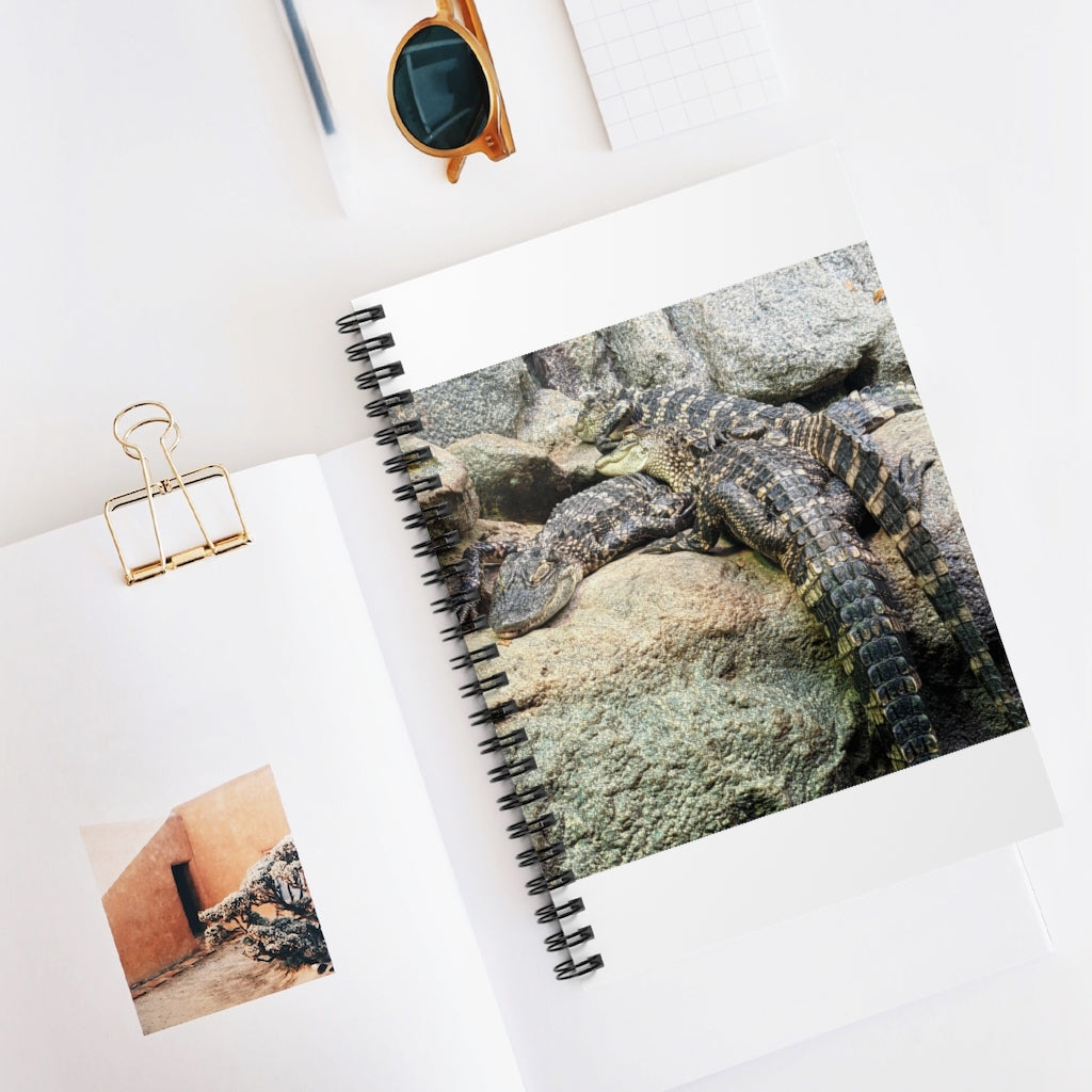 Crocodiles Spiral Notebook with ruled line pages and a vibrant printed cover.