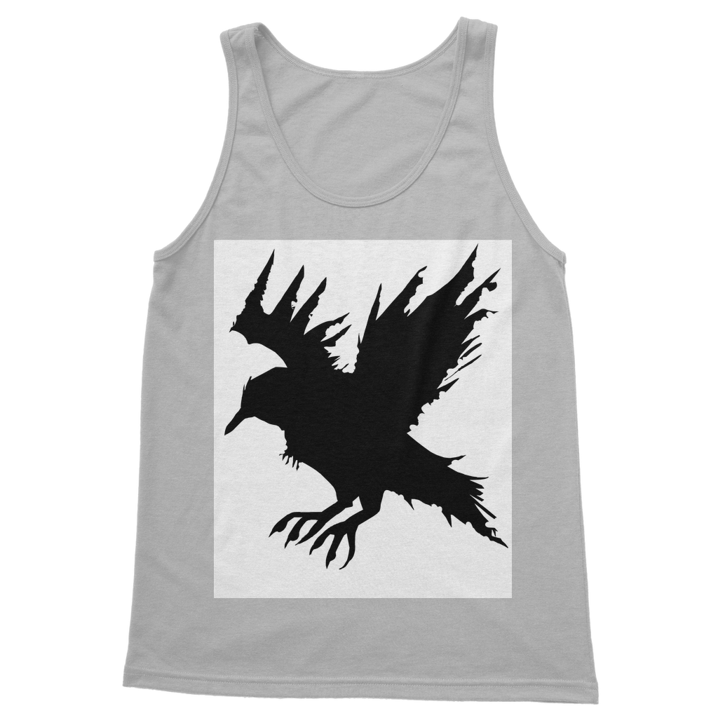 Crow Classic Women's Tank Top in various colors, showcasing its fitted silhouette and rib knit trim.