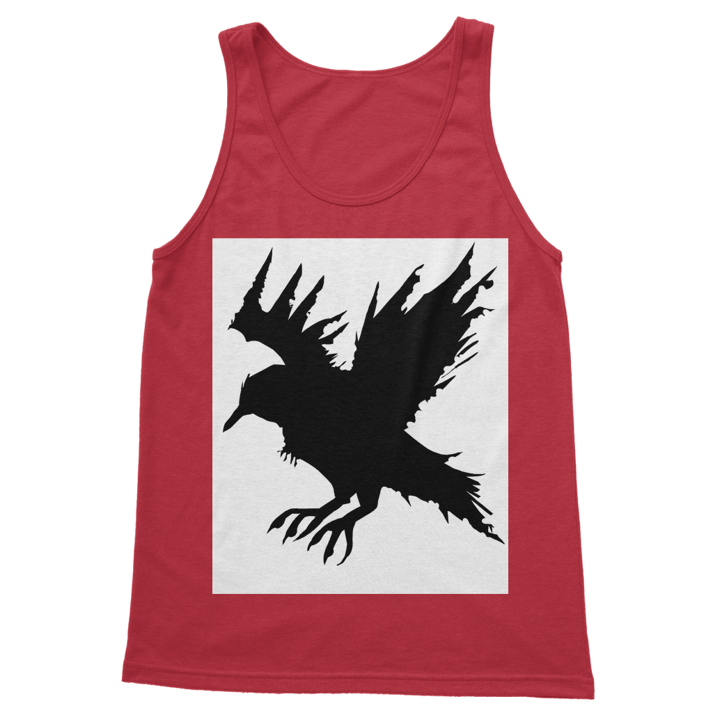 Crow Classic Women's Tank Top in various colors, showcasing its fitted silhouette and rib knit trim.